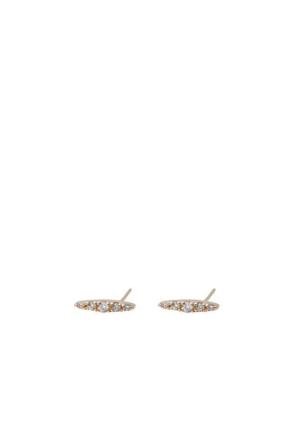 Pointe Diamond Bar Earrings
