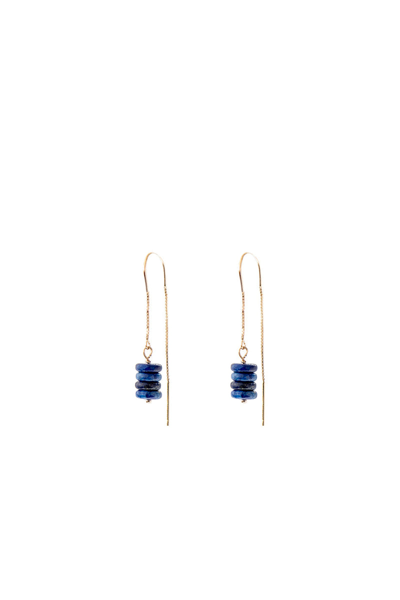 Rumi Earrings (Lapis)