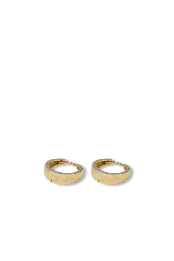 Tapered Gold Hoops