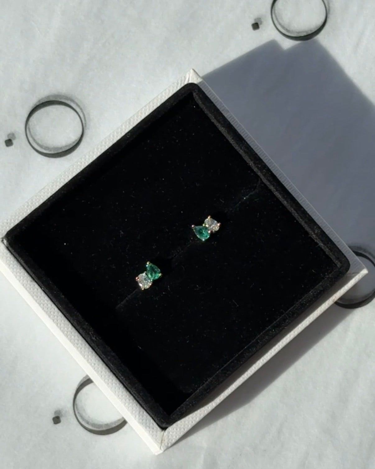 Céline Emerald Toi Et Moi Earrings