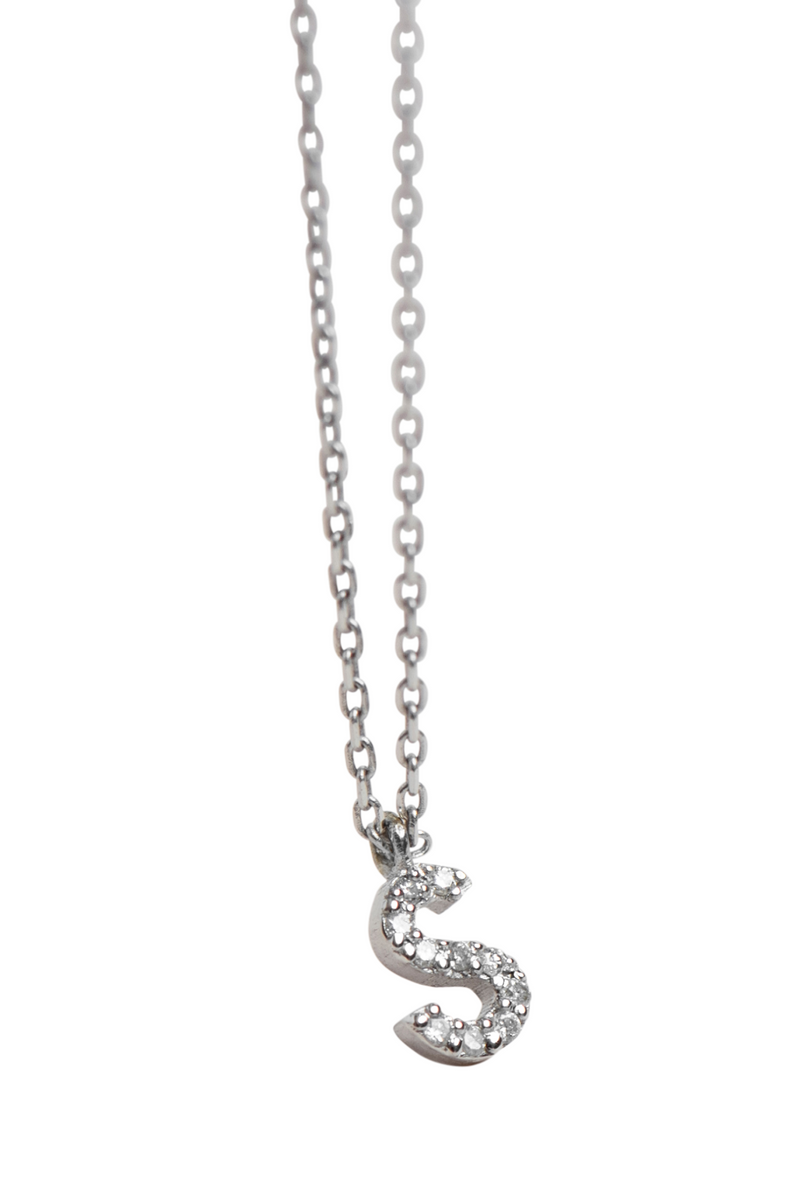 PREORDER Diamond Letter Necklace Elle Forma